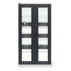 vendita online Armadio perfom 14055 porte battenti policarbonato mm.1023x555x2000h - grigio ral7035+7016 Armadi Metallici Fami